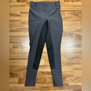 Kerrits Microcord Breech Full Seat Breeches Grey Size Large Riding Equestrian